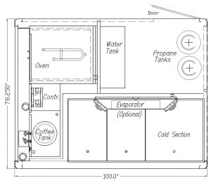 Model DR100 - top view - Silver Star Metal Fabricating Inc.