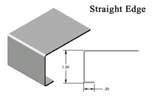 Stainless Steel Countertops Marine Edge Straight Edge Silver