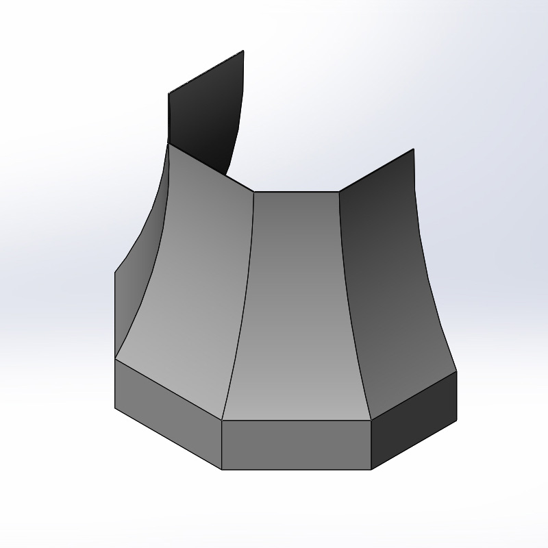 Silver Star Metal Fabricating Inc. - 5-Sided Bell Curve Range Hood