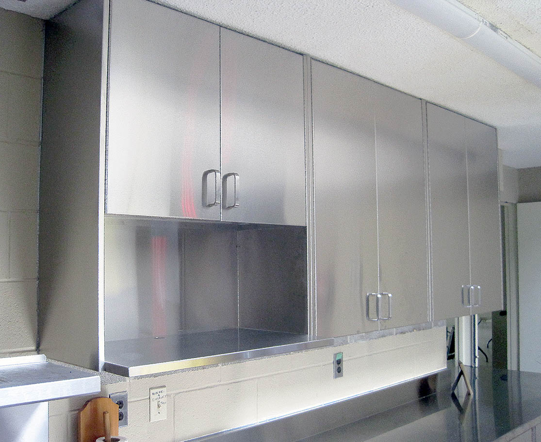 Silver Star Metal Fabricating Inc. – Stainless Steel Upper Cabinet With Microwave Oven Shelf