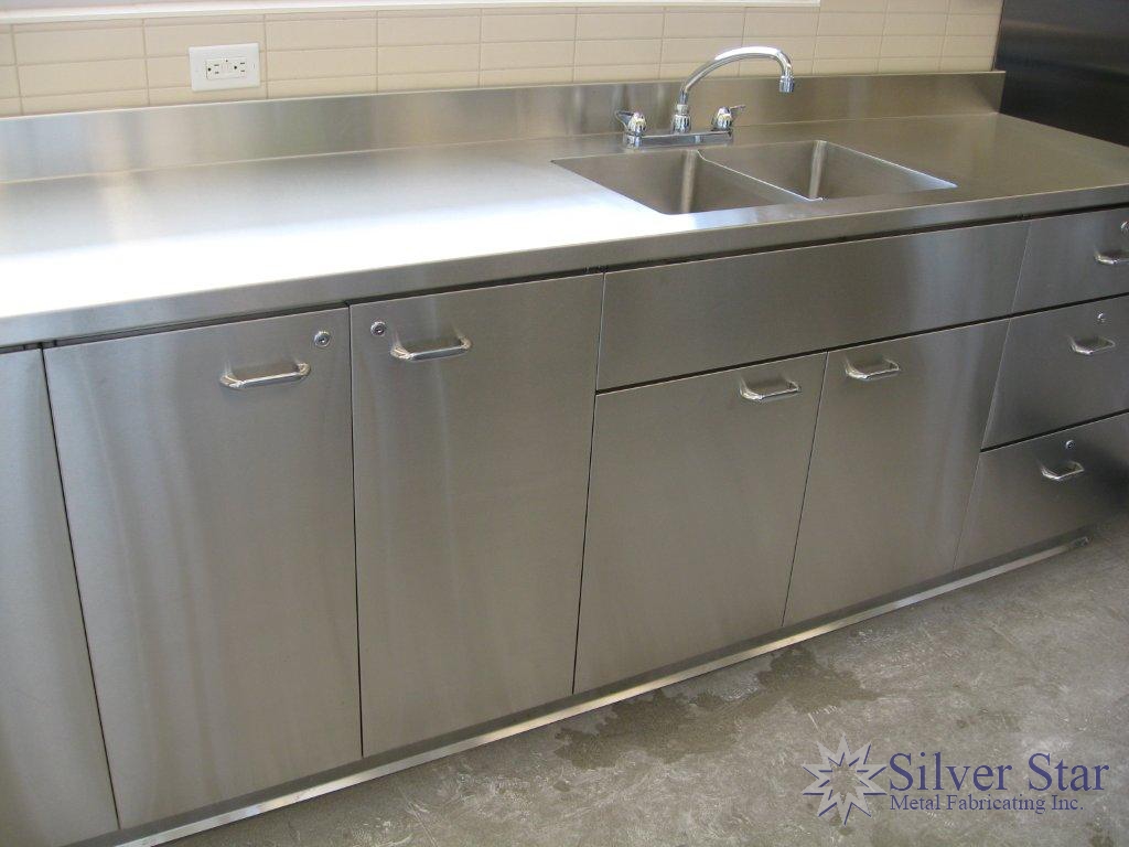 Stainless Steel Countertops Cabinets 4