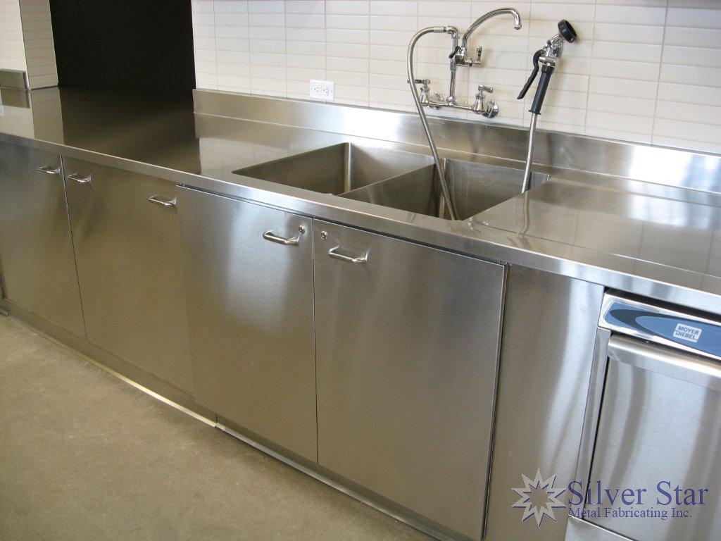 Stainless Steel Countertops Cabinets 8